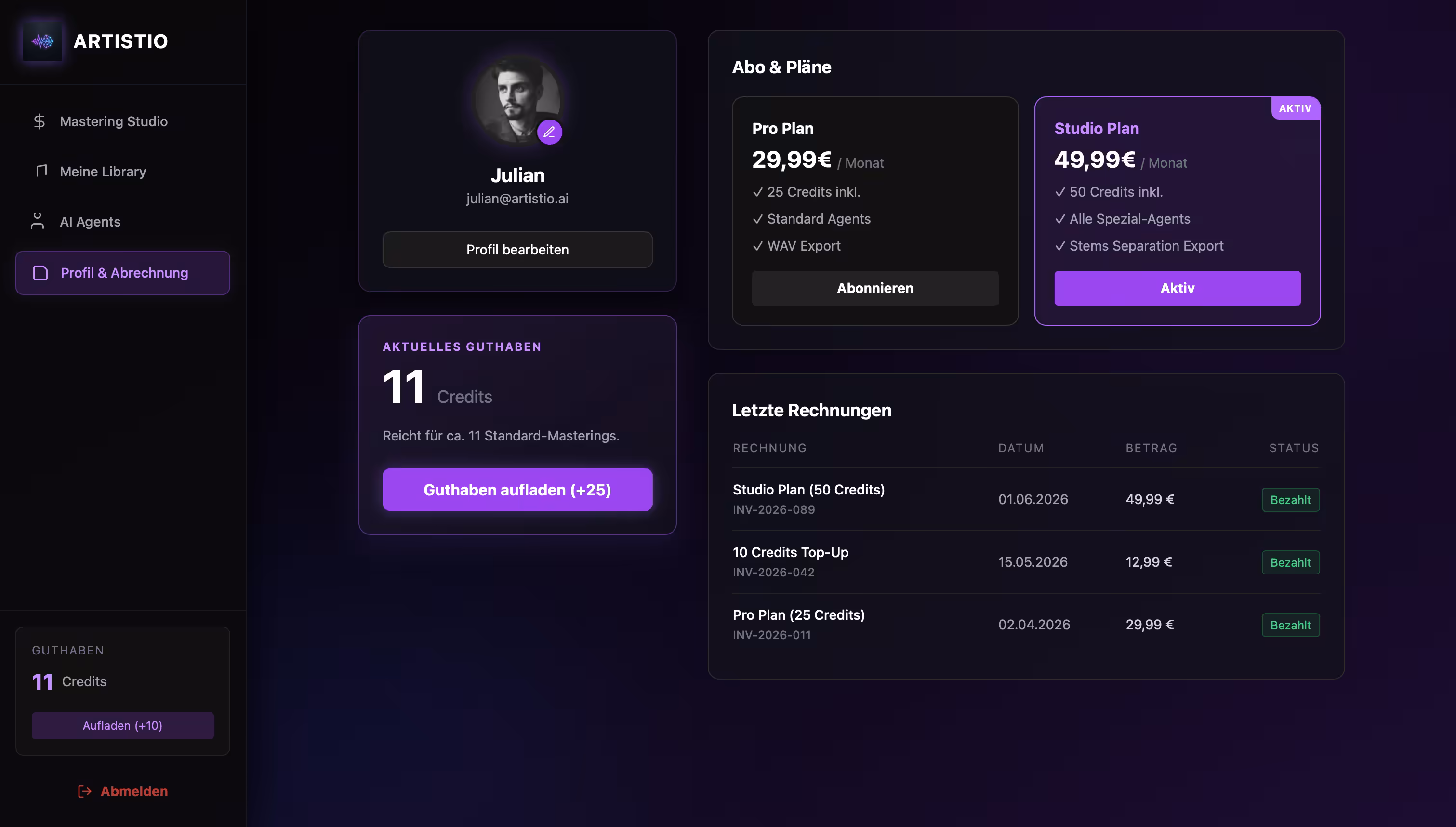 Artistio Profile