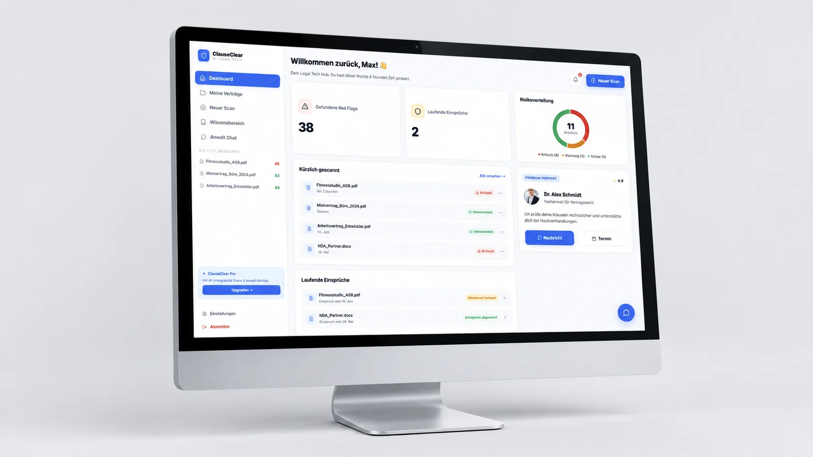 ClauseClear Dashboard