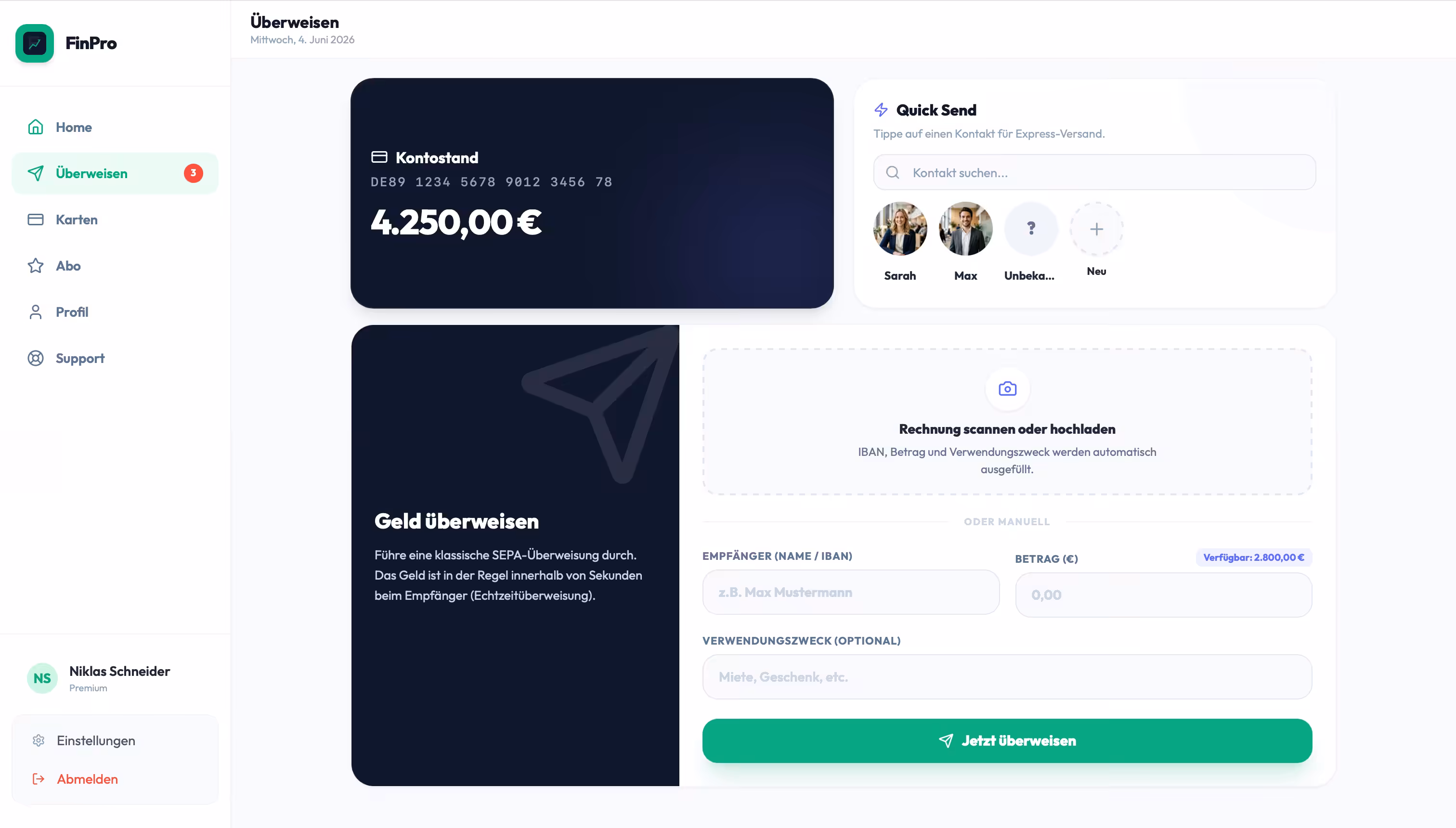 FinPro Intent Transfer